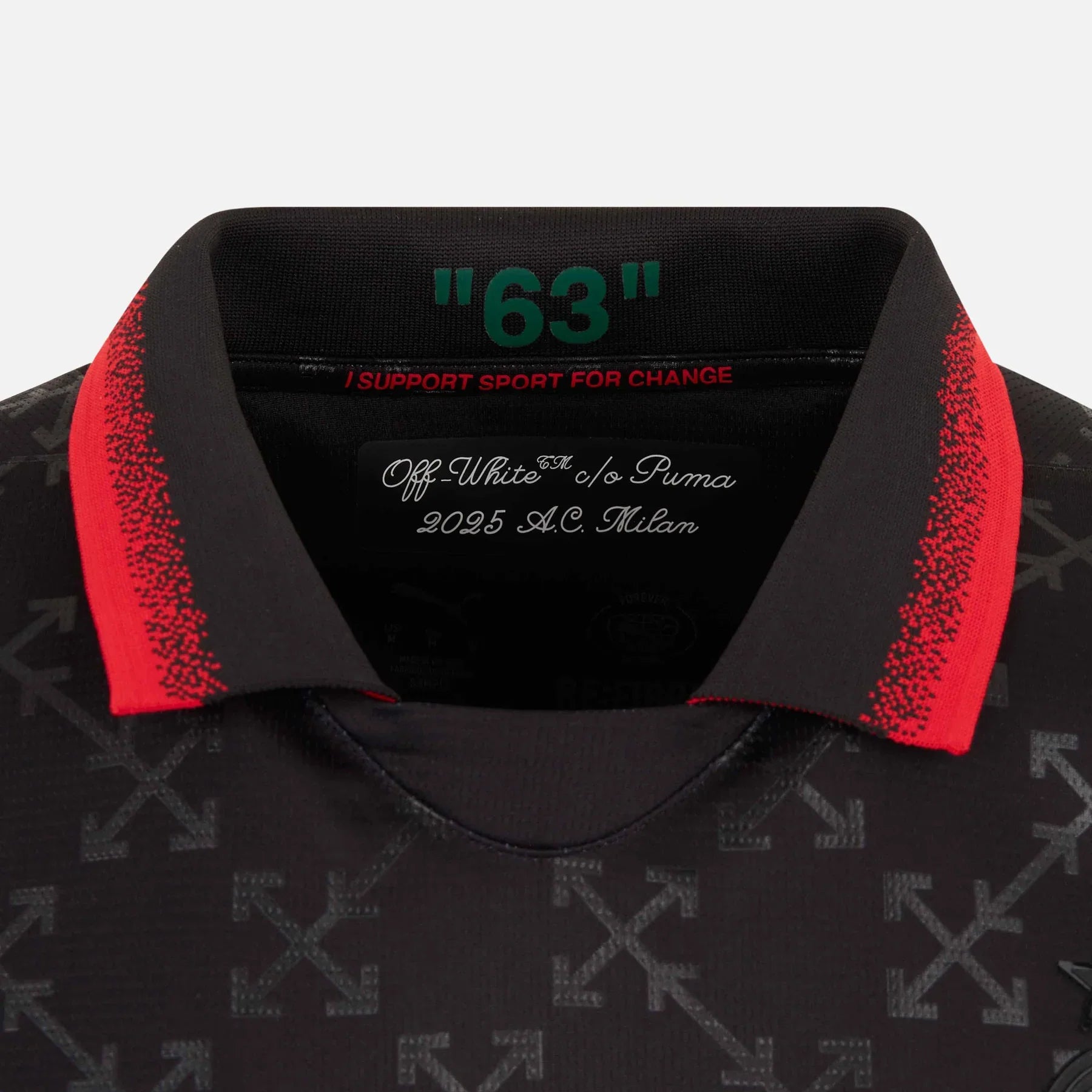 Maglia AC Milan Black x Off-White 24/25