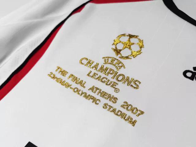 #22 Kaká Maglia Retro AC Milan Away Manica Lunga UCL Finale 2006/07