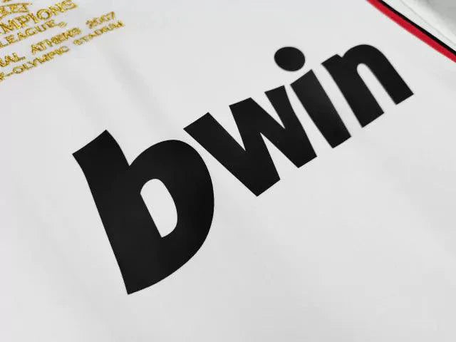 #22 Kaká Maglia Retro AC Milan Away Manica Lunga UCL Finale 2006/07