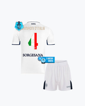Kit Bambino Napoli Campioni D'Italia Away 24/25