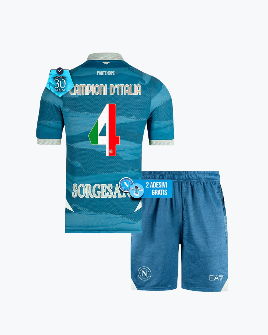 Kit Bambino Napoli Campioni D'Italia  Partenopea 24/25
