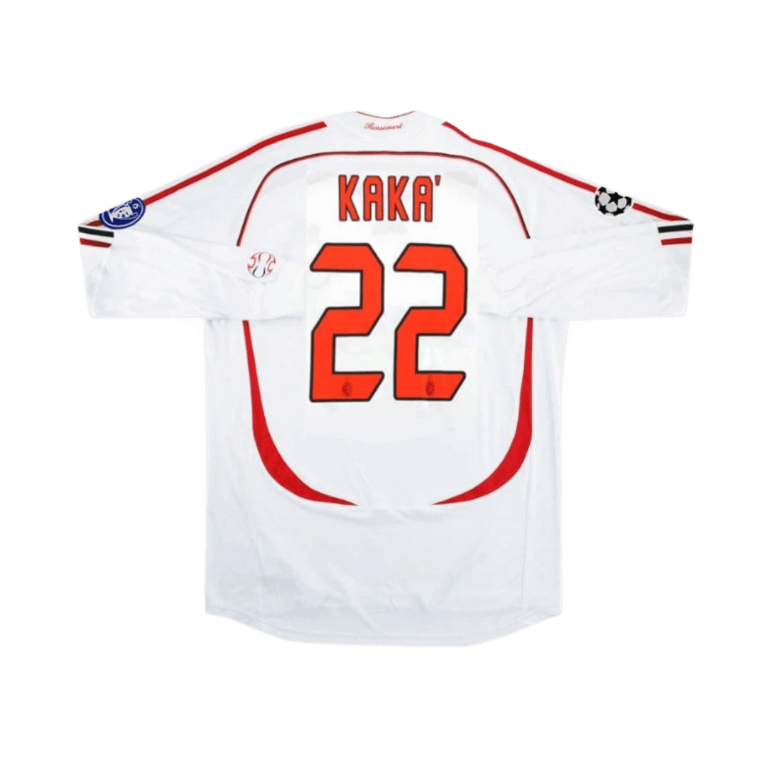 #22 Kaká Maglia Retro AC Milan Away Manica Lunga UCL Finale 2006/07