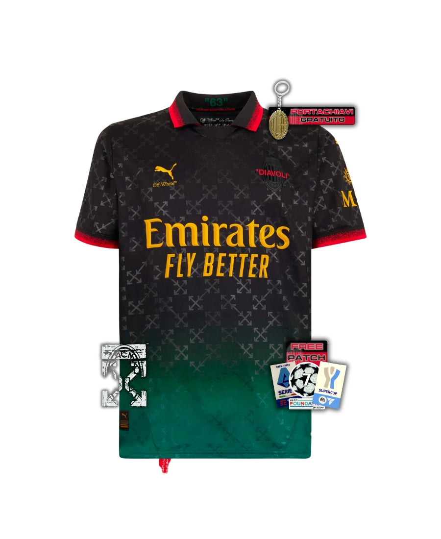 Maglia AC Milan Black x Off-White 24/25