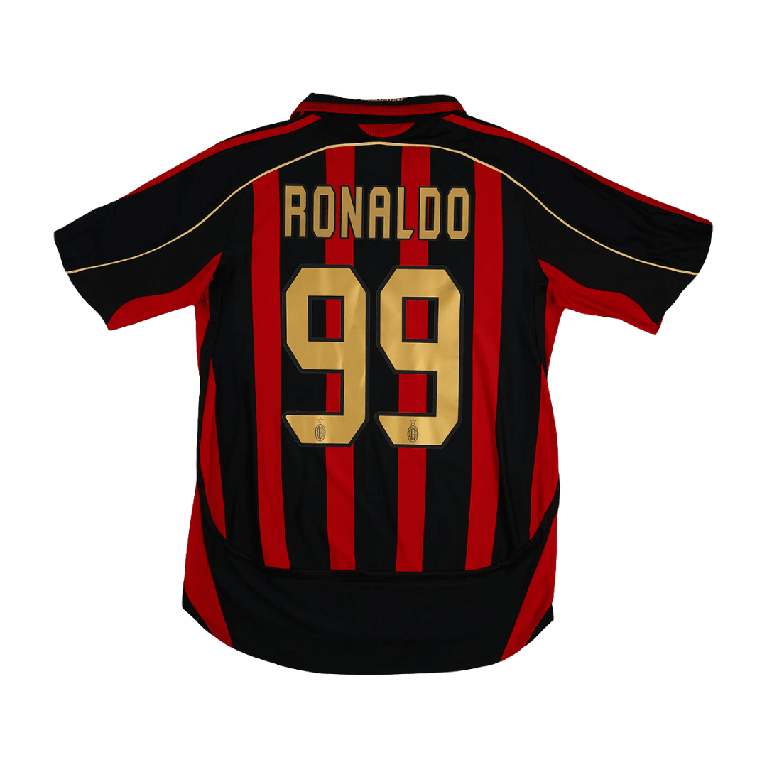 99# Ronaldo Maglia Retro AC Milan Home 2006/07