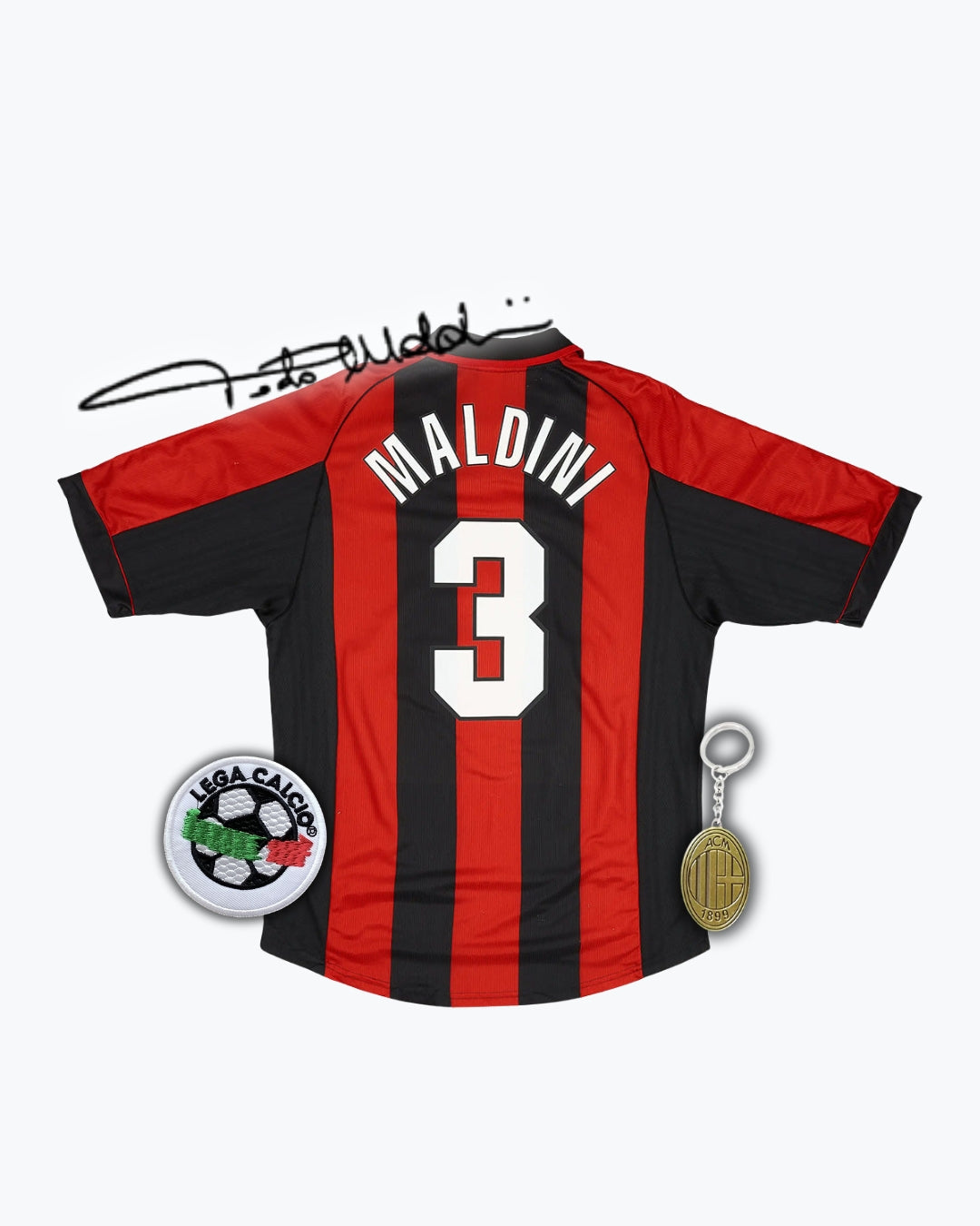 #3 MALDINI Maglia Retro AC Milan Home 1998/00