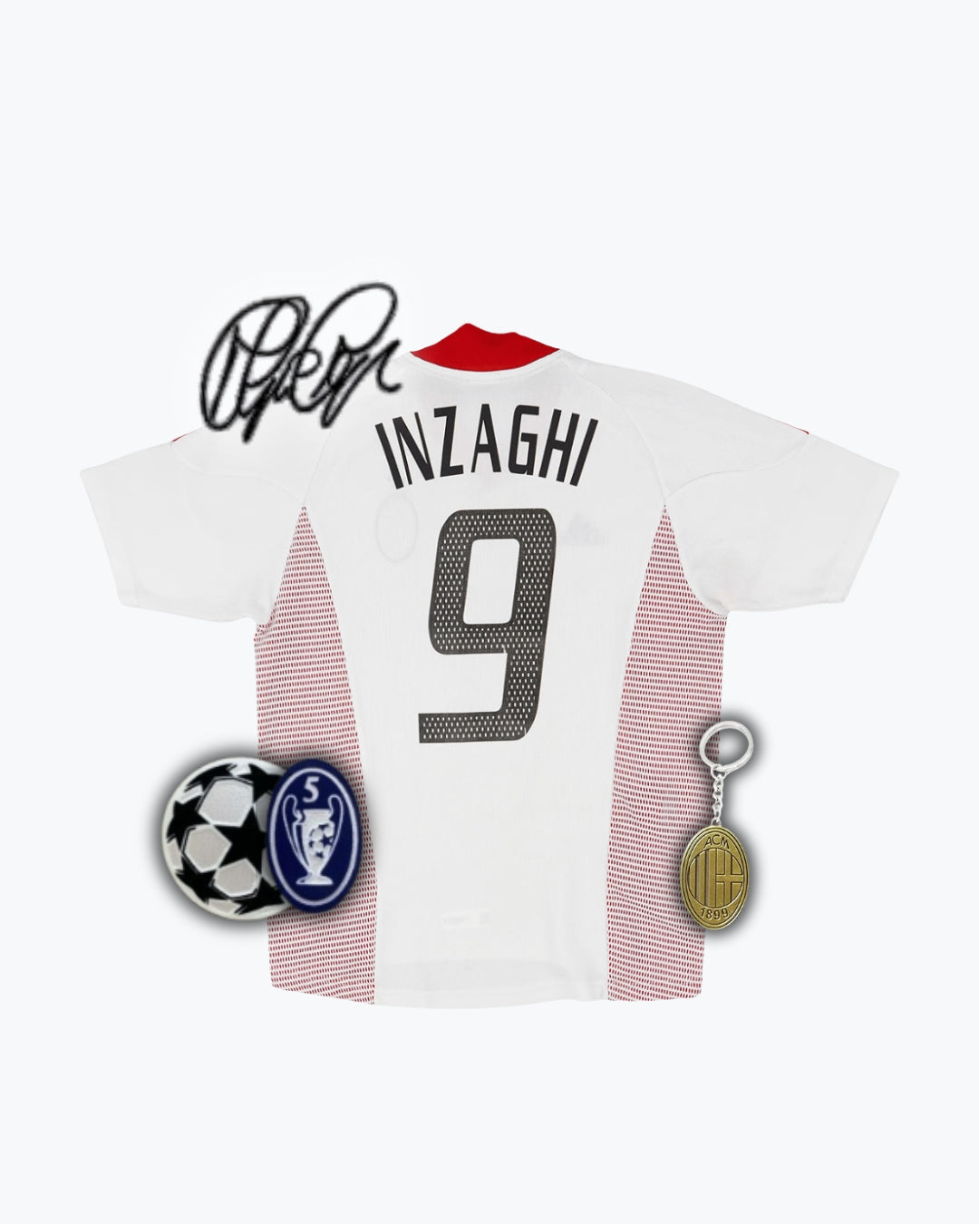 #9 INZAGHI Maglia Retro AC Milan Away 2002/03
