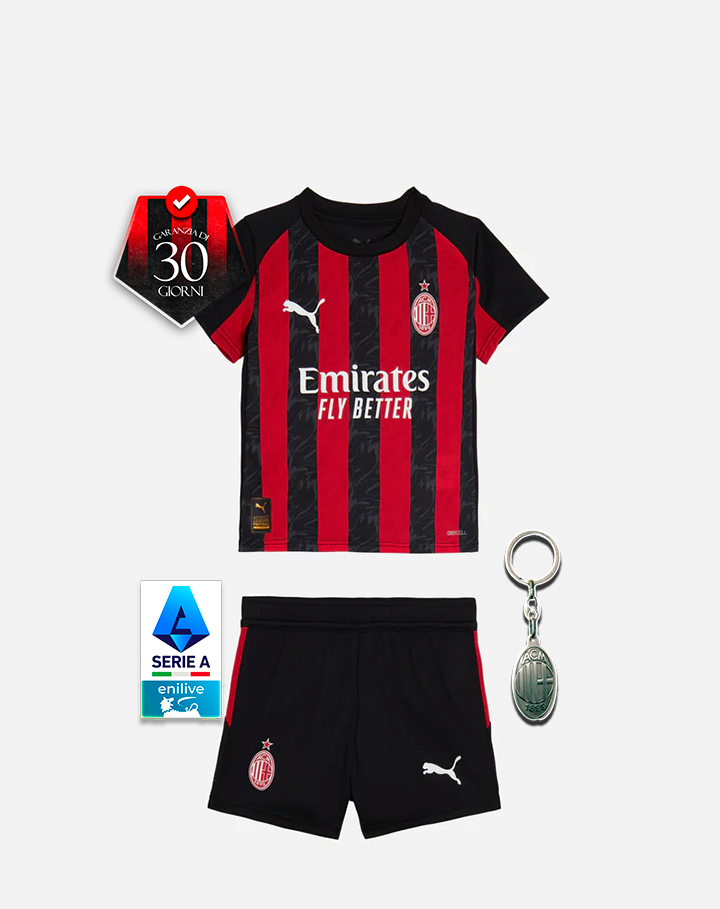Kit Bambino AC Milan Home 25/26